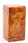WOODEN TOBACCO LEAF BOX WITH CIGARETTE DRAWER 