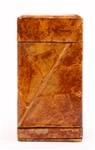 WOODEN TOBACCO LEAF BOX WITH CIGARETTE DRAWER 