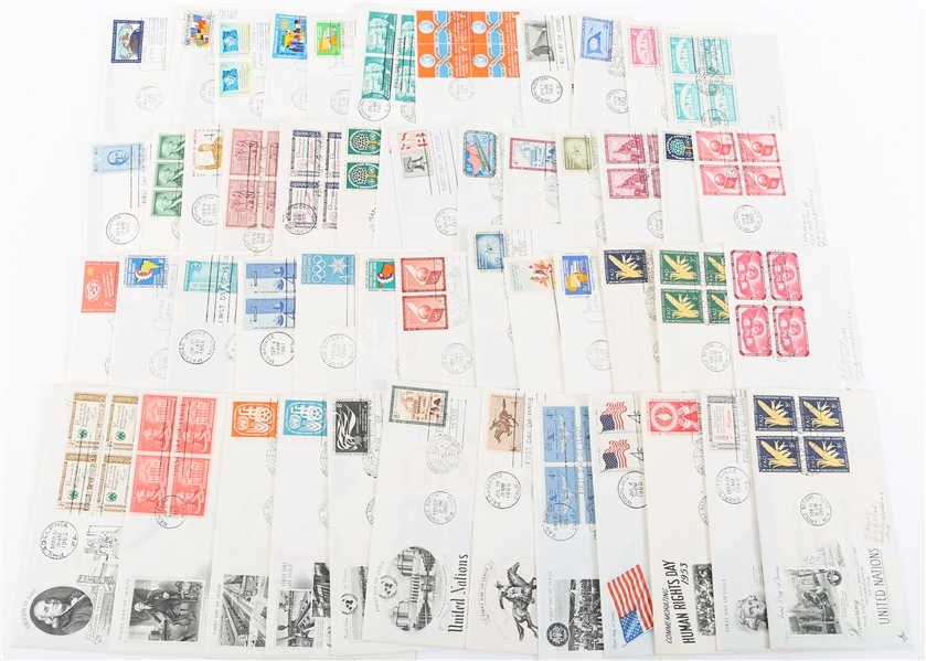 FIRST DAY ISSUE STAMP ENVELOPES - LOT OF 50