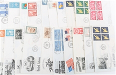 FIRST DAY ISSUE STAMP ENVELOPES - LOT OF 50