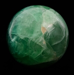 GREEN FLUORITE QUARTZ CRYSTAL BALL - 6 IN. DIAMETER