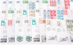 FIRST DAY ISSUE STAMP ENVELOPES - LOT OF 50