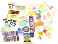 TICKET STUBS & EPHEMERA - MUSIC EVENTS & SPORTS 
