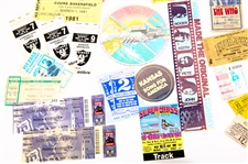 TICKET STUBS & EPHEMERA - MUSIC EVENTS & SPORTS 