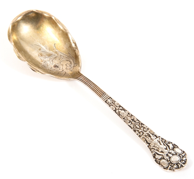 GORHAM STERLING SILVER OLD MEDICI PATTERN SUGAR SPOON