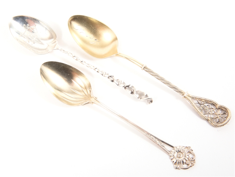 STERLING SILVER DEMITASSE SPOONS - LOT OF 3