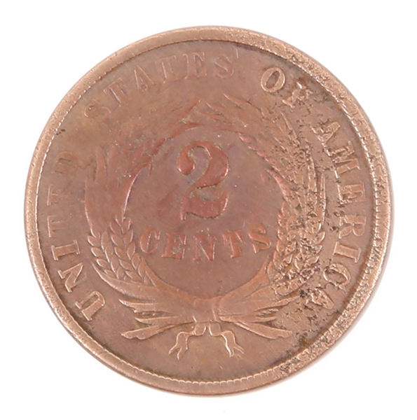 1864 US TWO CENT PIECE COIN