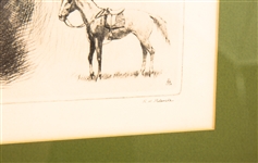 FRAMED R.H. PALENSKE RACE HORSE LITHOGRAPHS - LOT OF 3
