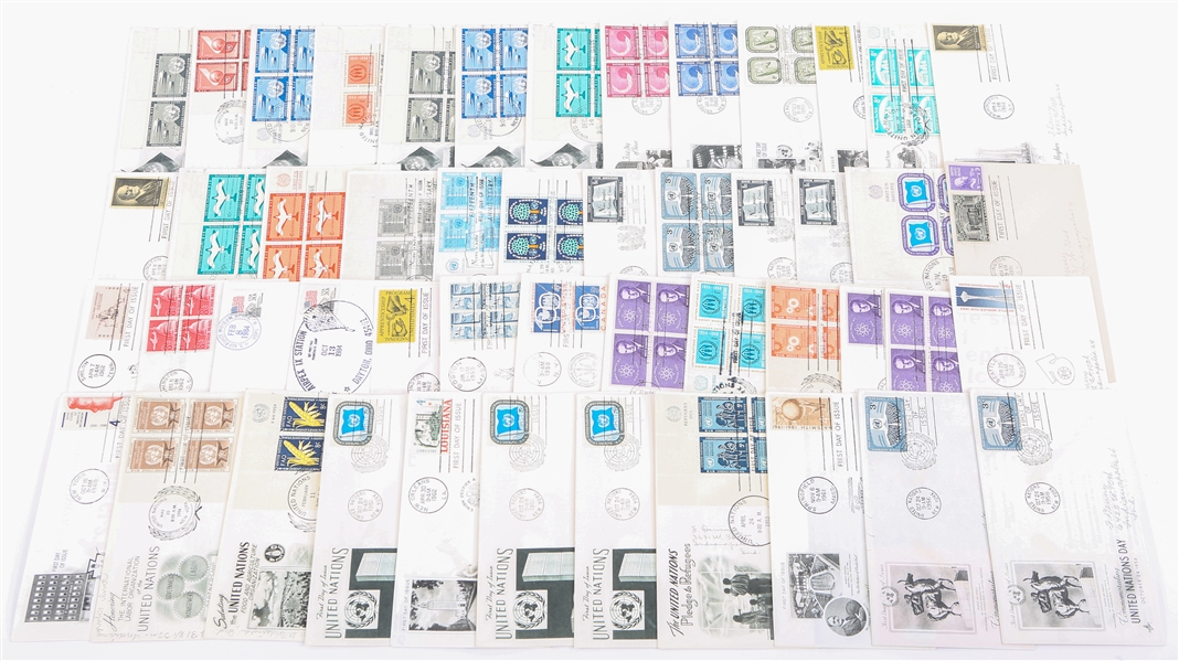 FIRST DAY ISSUE STAMP ENVELOPES - LOT OF 50