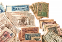 PRE-WWI GERMAN PAPER CURRENCY MARKS - LOT OF 130+