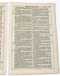 1736 GERMAN BIBLE PAGES - LOT OF TWO 