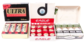 NEW OLD STOCK GOLF BALLS - PALMER, WILSON, BRIDGESTONE 