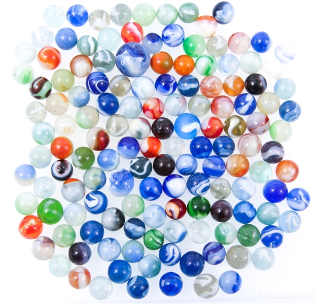 20TH C. SLAG MARBLES 