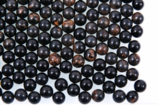 20TH C. OPAQUE BLACK MARBLES 