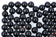 20TH C. OPAQUE BLACK MARBLES 