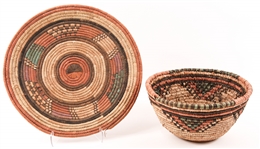 ZULU ILALA PALM DISPLAY BASKETS - LOT OF 2