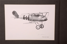 JOE DEMARCO SIGNED PRINTS OF EARLY 20TH C. AIRCRAFT