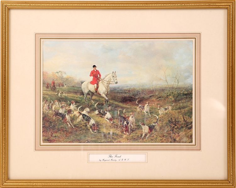 HEYWOOD HARDY "THE FIND" FRAMED PRINT