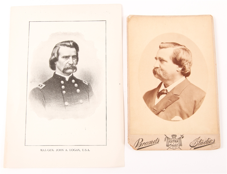 POST CIVIL WAR CABINET CARD GENERAL JOHN LOGAN