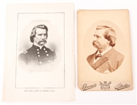 POST CIVIL WAR CABINET CARD GENERAL JOHN LOGAN