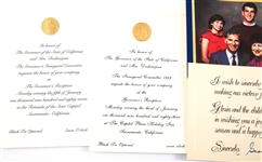CALIFORNIA GOV. DEUKMEJIAN INAUGURATION INVITES