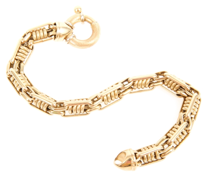 14K YELLOW GOLD MILROS FASHION BRACELET