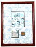 FRAMED ARCTIC ANIMALS FIRST DAY OF ISSUE STAMP SHEET 