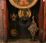 LATE 19TH CENTURY E.N. WELCH WOODEN WALL CLOCK