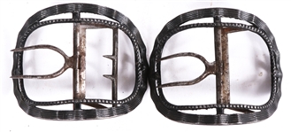 PAIR 18TH/19TH CENTURY SHOE BUCKLES