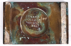 WELLS FARGO BRASS BELT BUCKLE BY EDWARD ROSE & CO.