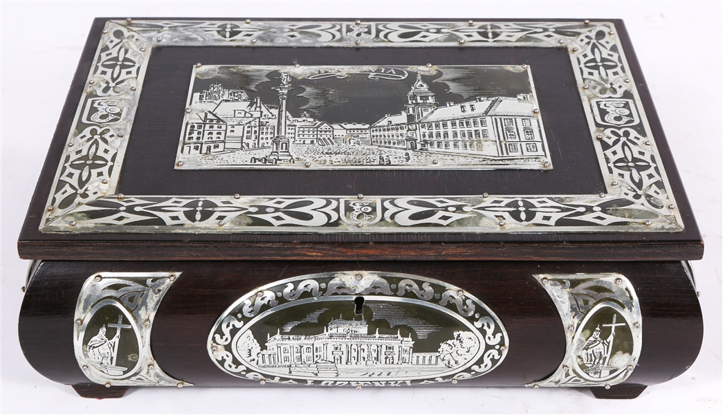 POLISH WARSAW RELIGIOUS OR JEWELRY BOX