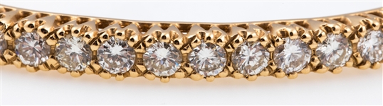 14K GOLD 2.8 CTW VS-SI/G-K DIAMOND HINGED BRACELET