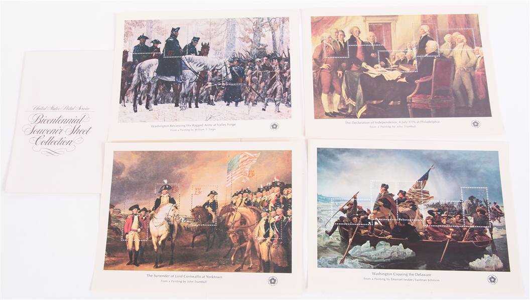 BICENTENNIAL COMMEMORATIVE PICTORIAL STAMP SHEETS