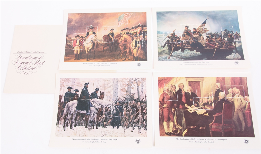 BICENTENNIAL COMMEMORATIVE PICTORIAL STAMP SHEETS