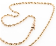 14K YELLOW GOLD ROPE CHAIN 