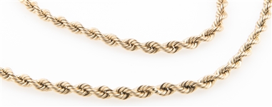 14K YELLOW GOLD ROPE CHAIN 