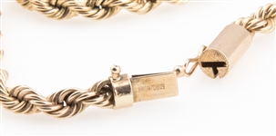 14K YELLOW GOLD ROPE CHAIN 