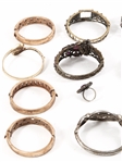 COSTUME JEWELRY BRACELETS AND WRISTWATCH BANGLES
