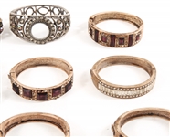 COSTUME JEWELRY BRACELETS AND WRISTWATCH BANGLES