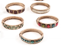 COSTUME JEWELRY BRACELETS AND WRISTWATCH BANGLES