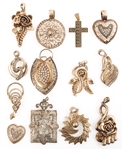 COSTUME JEWELRY PENDANTS - LOT OF 13