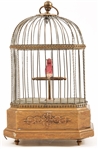 KARL GRIESBAUM KEN-D AUTOMATON SINGING BIRD IN CAGE