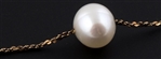 14K YELLOW GOLD FRESHWATER PEARL NECKLACE