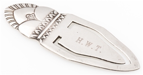 WHITING STERLING SILVER BOOKMARK - MONOGRAMMED
