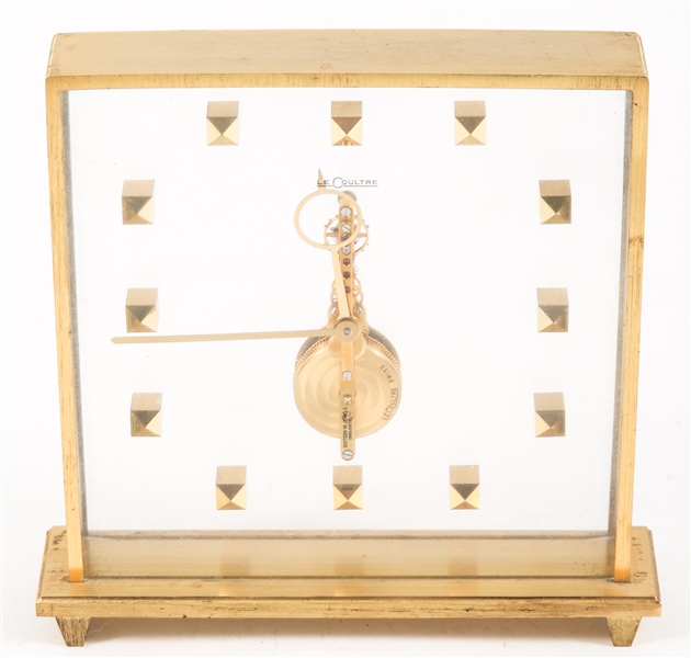 LECOULTRE 16 JEWELS TABLE CLOCK