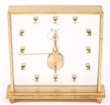LECOULTRE 16 JEWELS TABLE CLOCK