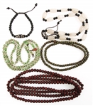 TIBETAIN STONE PRAYER BEADS, WOOD BEAD NECKLACES & MORE