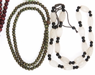 TIBETAIN STONE PRAYER BEADS, WOOD BEAD NECKLACES & MORE