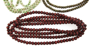TIBETAIN STONE PRAYER BEADS, WOOD BEAD NECKLACES & MORE