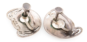WOMEN'S STERLING SILVER SIAM EARRINGS, BROOCH, NECKLACE